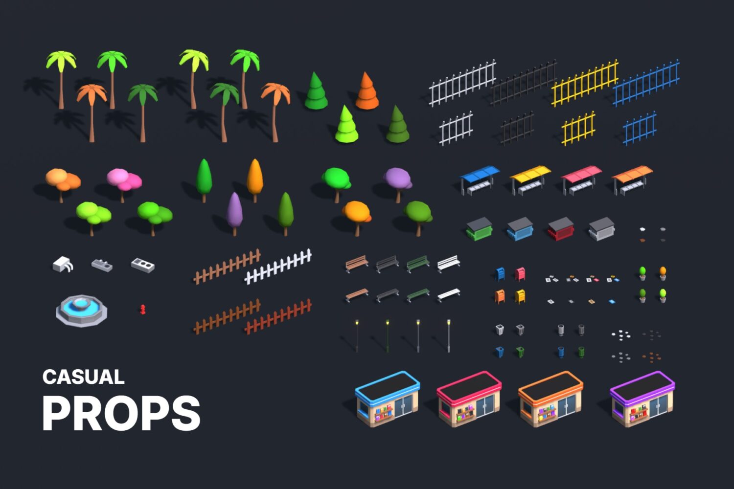 Casual Town Pack - 3D Modular Assets - Image 8