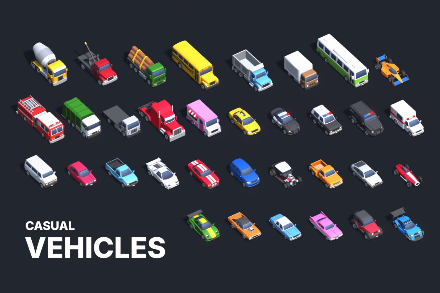 Casual Town Pack - 3D Modular Assets - Image 7
