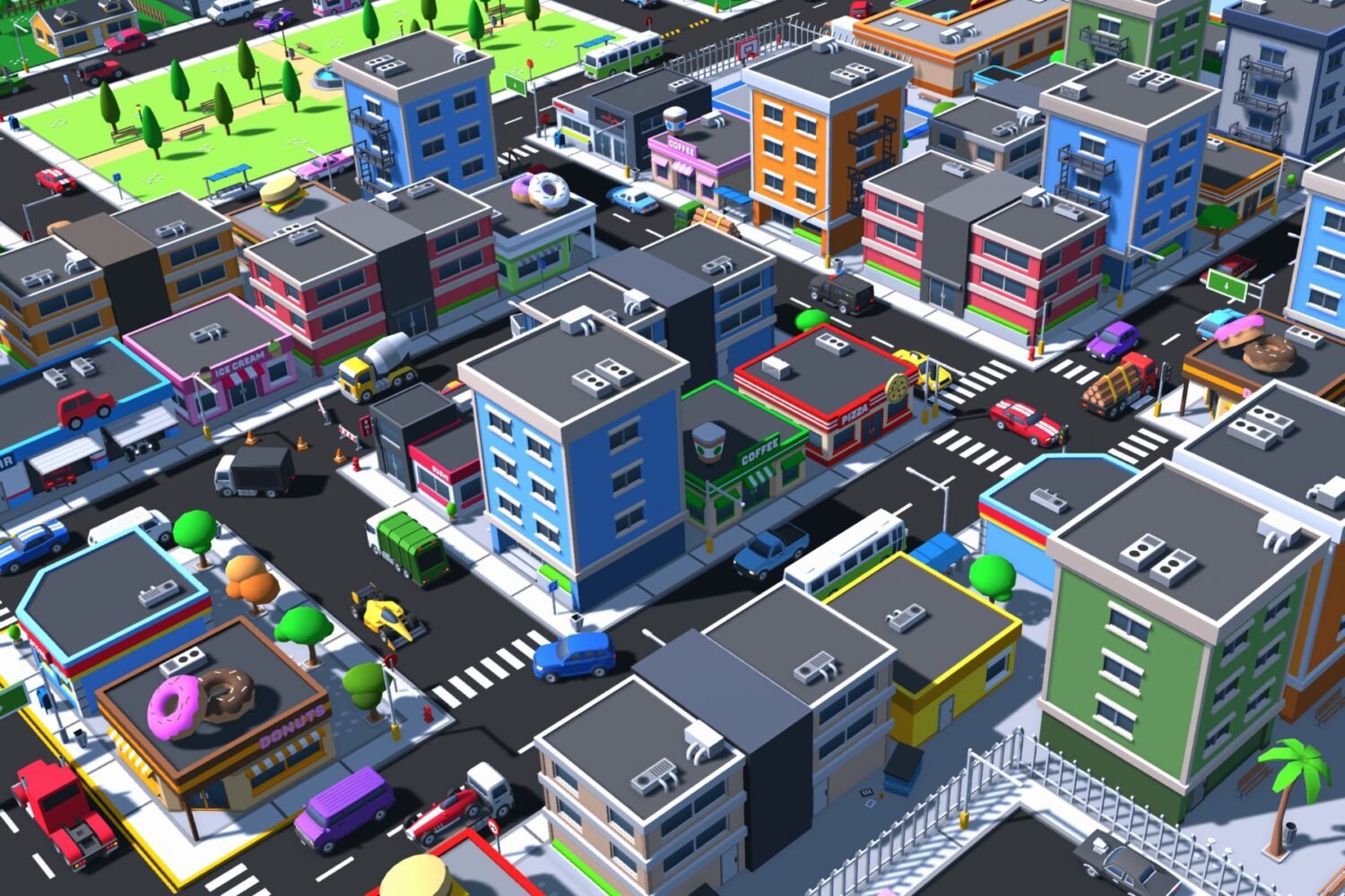 Casual Town Pack - 3D Modular Assets