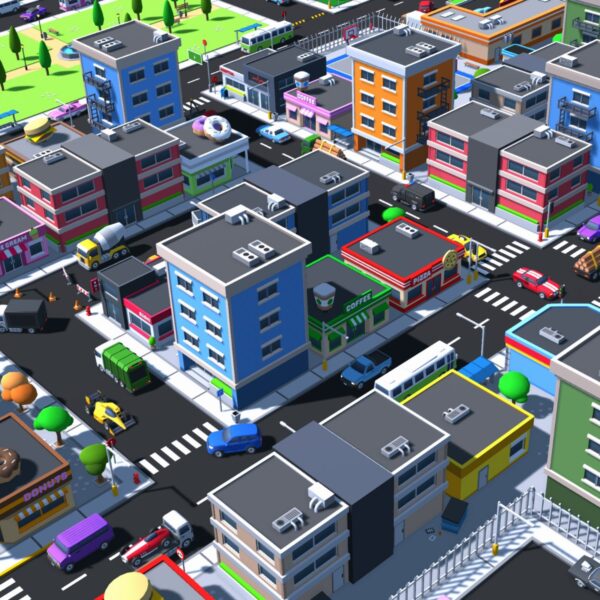 Casual Town Pack - 3D Modular Assets